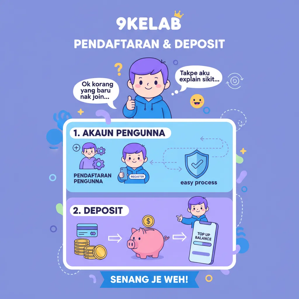 Panduan Deposit dan Pendaftaran 9kelab