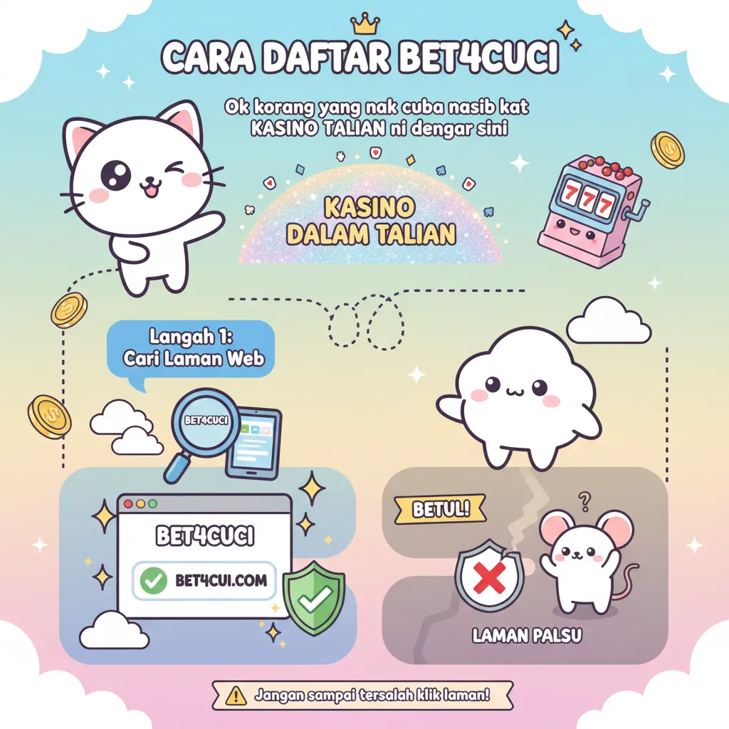 Cara Daftar Bet4cuci di Kasino Dalam Talian