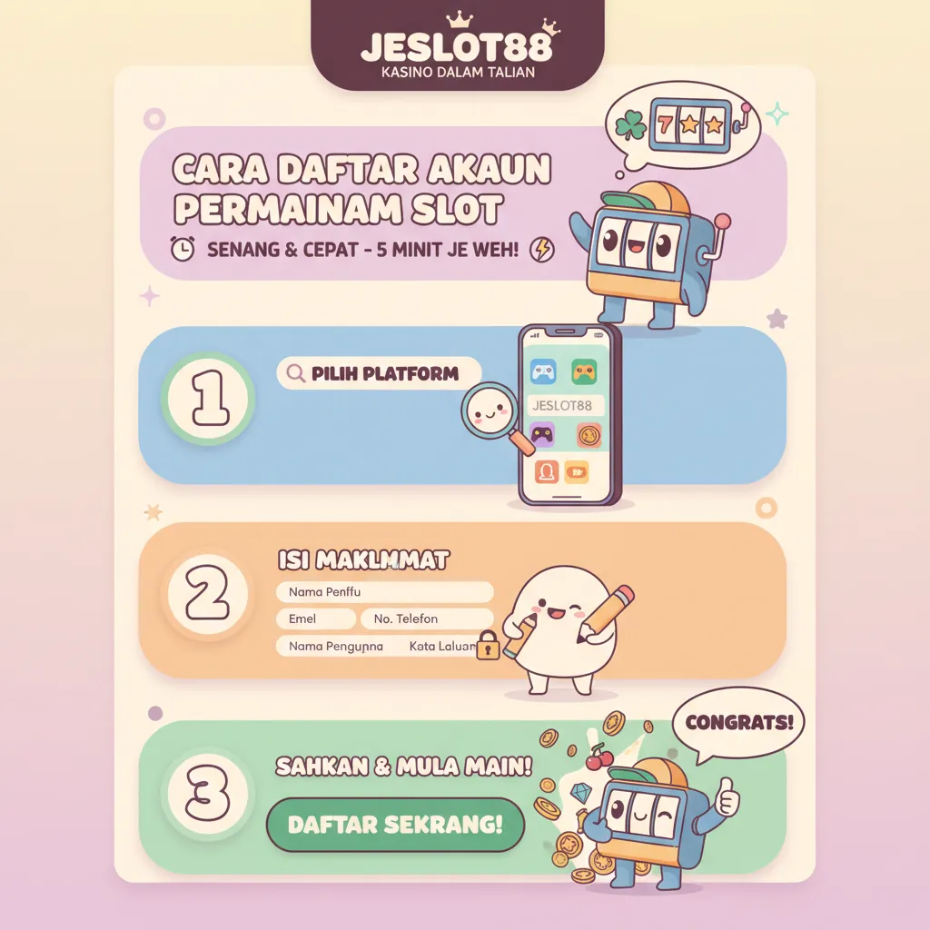 Cara Daftar Akaun Jeslot88 & Permainan Slot