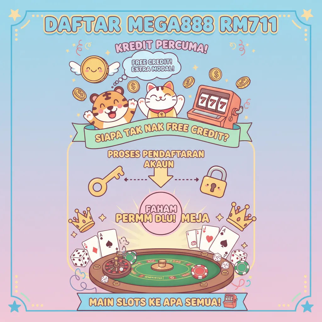 Daftar Mega888 RM711: Kredit Percuma